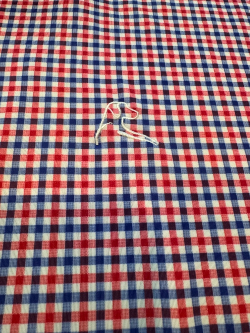 RHOBACK  Mens Patriot Performace Golf Polo American Flag Gingham Plaid M - Picture 2 of 11
